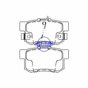 BYD F6 ACURA CL Integra Legend HONDA Accord Civic Prelude CR-Z SUZUKI Kizashi SX4 Brake pad FMSI:7418-D537 7418-D1705 7256-D365 OEM:43022-TR0-A00 FDB956 TRW:GDB1063 GDB3175 GDB3191 GDB774 WVA:21719 21
