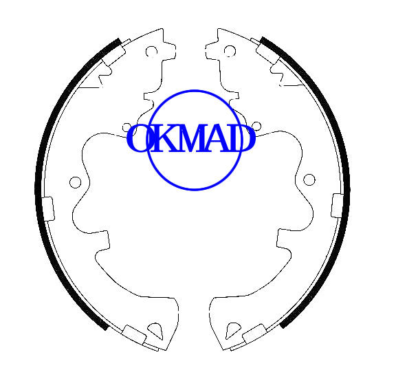 Mazda Tribute Drum Brake shoes set FMSI:1629-S953 OEM:ZZC1-49-240A