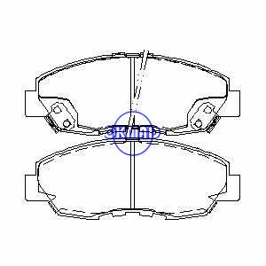ACURA CL 4 HONDA Accord Civic Insight Brake pad FMSI:7573-D764 7632-D764 7573-D465 9182-D1956 7345-D764 7345-D465 OEM:45022-S84-A01 45022-SM4-A00 TRW:GDB3144 GDB894 WVA:21497 21498 21499, F465
