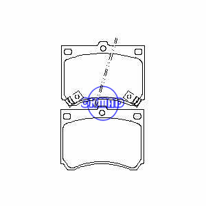 MAZDA 323 C F P S MX-3 Protege ES MERCURY Tracer FORD Escort Brake pad FMSI:7353-D473 OEM:F1CZ-2001B FDB714 TRW:GDB1029 WVA:21539 21540 21541, F473