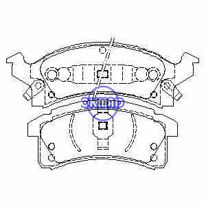 BUICK Skylark Performance CHEVROLET Beretta Cavalier Corsica OLDSMOBILE Achieva Cutlass PONTIAC Grand Am Sunbird Sunfire Brake pad FMSI:7385-D506 OEM:12510005 TRW:GDB4002 WVA:24711 24712 24713, F506