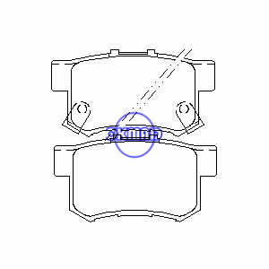 ACURA CL TL RL RDX Legend HONDA Integra Accord Civic Prelude CR-V Element Odyssey ISUZU Oasis Brake pad FMSI:7418-D536 OEM:43022-SM4-G00 FDB1679 TRW:GDB3154 GDB3269 WVA:21719 23652 23653, F536