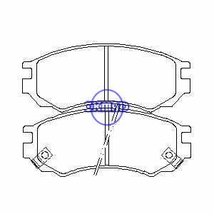 NISSAN 100 NX ALMERA SUNNY III Hatchback Liftback Sentra Brake pad FMSI:7428-D549 OEM:41060-0N685 TRW:GDB1149 GDB1175 WVA:21386 23826 23827, F549