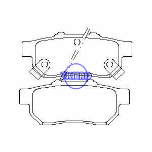 HONDA CITY CIVIC CRX Mk FIT Prelude ACURA Integra Brake pad FMSI:7443-D564 OEM:43022-SAA-E50 FDB778 TRW:GDB3160 GDB3174 WVA:21738 23343 23344, F564