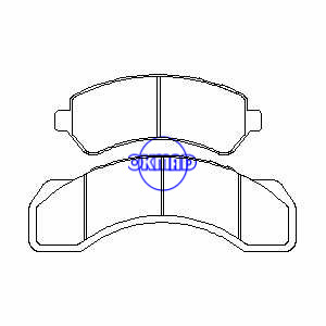 CHEVROLET TRUCK GMC TRUCK INTERNATIONAL TRUCK Brake pad FMSI:7815-D717 7815-D380 7108-D184 7806-D184 OEM:12389421, F184