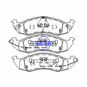 MERCURY Villager NISSAN Quest Brake pad FMSI:7456-D576 OEM:41060-0B025 TRW:GDB4055, F576