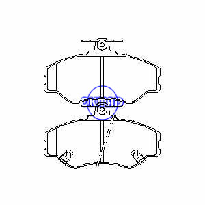 HYUNDAI H-1 H100 SATELLITE Brake pad FMSI:8247-D1137 OEM:58101-43A00 FDB1014 TRW:GDB3089 WVA:23081,FF1014