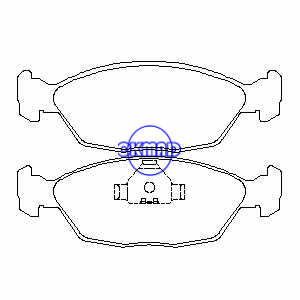 VW SANTANA Variant 2000 3000 Estate Vista Brake pad FMSI:8887-D1660 OEM:325 698 151 FDB1080 TRW:GDB3151 MK D5858 WVA:23120 23121, FD5858