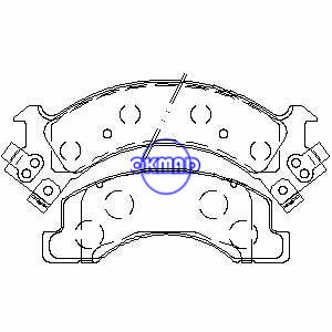 CHEVROLET TRUCK W3500 W4500 Tiltmaster W4S042 Forward ISUZU COMMERCIAL Brake pad FMSI:7425-D675 7425-D546 OEM:8-94479-583-0 AN-360WK, F546