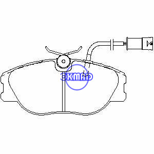 ALFA ROMEO 164 168 FIAT CROMA TIPO LANCIA DEDRA THEMA Brake pad FMSI:7469-D590 OEM:0060743563 FDB542 GDB483 WVA:21147 21148 21260 21074 21075, F590
