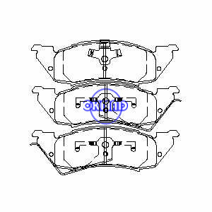 DODGE TRUCK Dakota Brake pad FMSI:7410-D529 7410-D593 OEM:4728754 4796368, F529