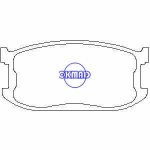MAZDA GLC 323 II Hatchback Brake pad FMSI:7112-D188 OEM:B001-49-280A FDB241 TRW:GDB252 WVA:20760, F188