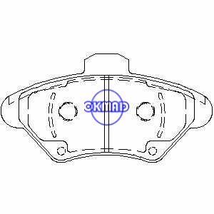 FORD USA Mustang Thunderbird MERCURY Cougar Brake pad FMSI:7478-D600 OEM:F3SZ-2001-A GDB4061 WVA:24099, F600