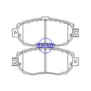 LEXUS LS400 Brake pad FMSI:7490-D612 OEM:04465-50110 TRW:GDB1241 WVA:21788, F612