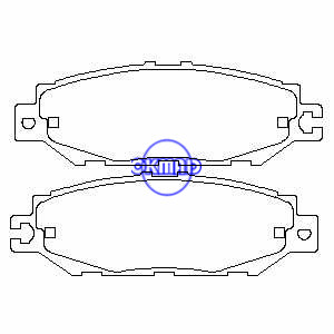LEXUS LS400 TOYOTA CELSIOR CENTURY Brake pad FMSI:7491-D613 OEM:04466-50060 TRW:GDB1240 WVA:21786, F613