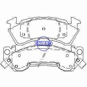 CHEVROLET Impala Caprice Police Brake pad FMSI:7492-D614 7506-D614, F614