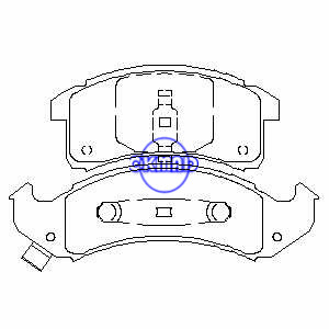 BUICK Park Avenue LeSabre CADILLAC Eldorado Seville Allante Concours CHEVROLET Camaro Lumina Brake pad FMSI:7384-D623 7384-D505 OEM:12510001 TRW:GDB4054 WVA:24714, F623