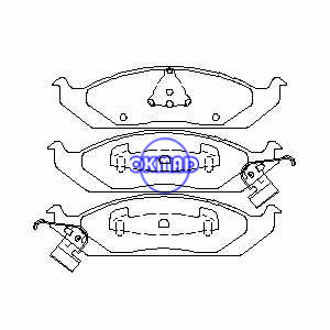 CHRYSLER Cirrus Sebring DODGE Stratus PLYMOUTH Breeze Brake pad FMSI:7530A-D650 OEM:4728240 FDB1254 TRW:GDB4016 WVA:23318 23319 23320, F650