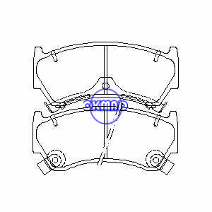 NISSAN ALMERA I Hatchback 200SX Lucino Sentra Brake pad FMSI:7546-D668 8249-D1138 OEM:41060-0M892 FDB1103 FDB1981 TRW:GDB3156 GDB3391 WVA:23005 23006 24089, F668