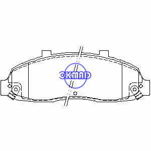FORD USA Truck F150 LINCOLN Blackwood Brake pad FMSI:7558-D679 OEM:F6SZ-2001-AA TRW:GDB4103 WVA:24757, F679