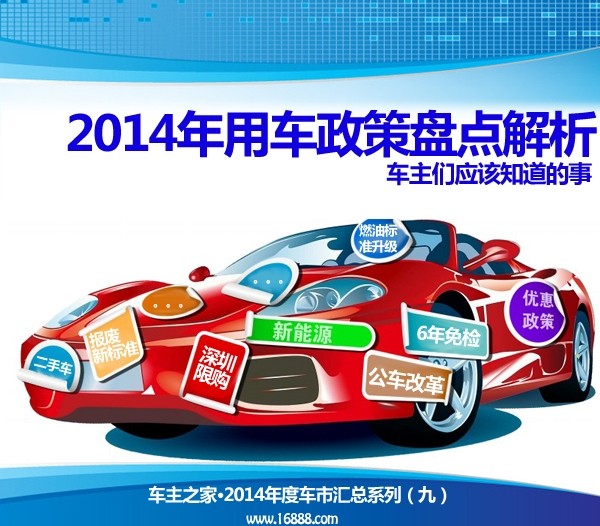Instructions for car owners: A review of the top ten new car policies in 2014