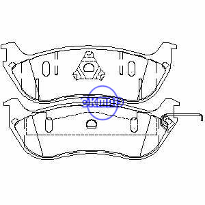 FORD Crown Victoria MERCURY Grand Marquis Brake pad FMSI:7565A-D690 OEM:F6AZ-2200AA, F690