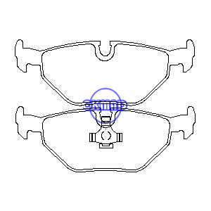 BMW 3 5 323i 328Ci 525i 528i 530i 540i Z1 Z3 Z4 ALPINA B10 Brake pad FMSI:7286-D692 7286-D1239 7567-D692 OEM:34216761281 34211161455 FDB1075 FDB850 TRW:GDB1265 GDB1189 GDB1343 WVA:21690 21691 21891 20