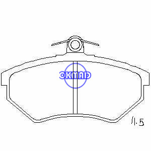 VW CORRADO Golf Cabrio Jetta Passat QUANTU SCIROCCO VENTO SEAT IBIZA TOLEDO Brake pad FMSI:7570-D696 OEM:357698151A FDB774 TRW:GDB1048 WVA:20168, F696