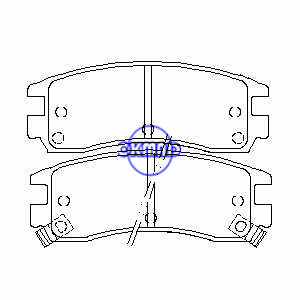 BUICK PARK REGAL RIVIERA CADILLAC ALLANTE DEVILLE ELDORADO SEVILLE CHEVROLET ALERO CAPRICE IMPALA Brake pad FMSI:7387-D814 7387-D714 7387-D698 7387-D508 7272-D383 7622-D754 OEM:12510016 FDB1264 TRW:GD