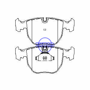 BMW 5 7 X3 X5 5309 540i 740iL M5 Brake pad FMSI:7560-D681 OEM:34112157589 FDB997 TRW:GDB1261 GDB1702 WVA:21486 21642, F681