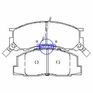 TOYOTA Previa Brake pad FMSI:7380-D615 7380-D500 OEM:04465-28040 FDB930 TRW:GDB1195 GDB3086 WVA:21780 21835 21836 21837 23015 23016 23017, F615