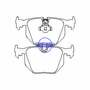 ALPINA ROADSTER BMW 3 5 7 M3 M5 X5 Z4 Z8 330Ci 740iL LAND ROVER Brake pad FMSI:7427-D683 OEM:34216761250 FDB1483 TRW:GDB1530 WVA:21282 21487, F683
