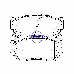 NISSAN 100 NX SUNNY III Hatchback Liftback Brake pad OEM:41060-62C90 FDB763 GDB1170, FF763