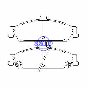 CHEVROLET Classic Classic Malibu Alero Cutlass PONTIAC Grand Am Brake pad FMSI:7620-D752 7594-D752 7594-D727 7735-D752 OEM:18024383, F727