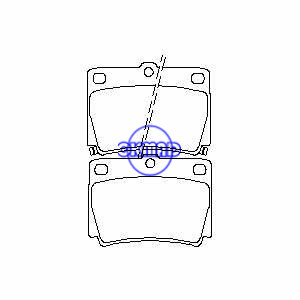 MITSUBISHI PAJERO SPORT SHOGUN Montero Sport Brake pad FMSI:7602-D733 OEM:MN102626 TRW:GDB3239 WVA:23593 AN468WK, F733