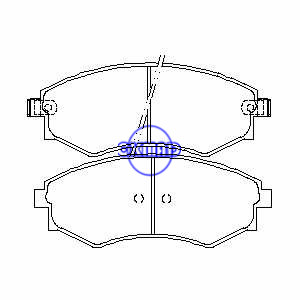HYUNDAI COUPE Elantra Sonata Tiburon HAFEI SAIBAO Brake pad FMSI:7329-D747 7329-D449 7329-D700 OEM:58101-28A00 TRW:GDB3101 GDB3169 GDB7521 WVA:21725 21726 21727, F747