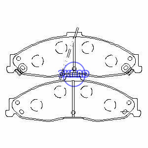CHEVROLET CAMARO Convertible PONTIAC Firebird Brake pad FMSI:7618-D749 OEM:18026165 WVA:23664, F749