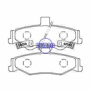 CHEVROLET CAMARO Convertible PONTIAC Firebird Brake pad FMSI:7619-D750 OEM:12454972 WVA:23975, F750
