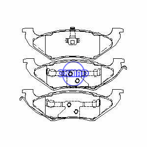 CHRYSLER Town & Country DODGE Grand Caravan PLYMOUTH GRAND VOYAGER Brake pad FMSI:7424-D751 7424A-D715 OEM:5014036AA , F751
