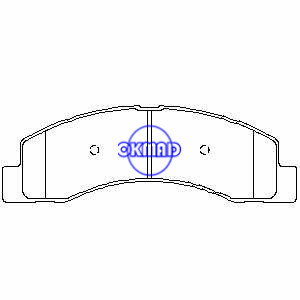 FORD TRUCK E-350 Excursio Econoline F-250 F-350 Super Duty Brake pad FMSI:7625-D824 7625-D756 OEM:1C3Z-2001-AA, F756