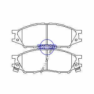 NISSAN Sunny B15 ALMERA II Hatchback (DONGFENG) SUNNY RENAULT Scala brake pad FMSI:8311-D1193 OEM:41060-6N091 TRW:GDB7043 WVA:246472464824649,FA614W