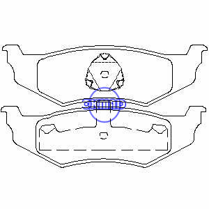CHRYSLER NEON PT CRUISER SEBRING Cirrus Concorde Intrepid DODGE Intrepid Neon Stratus Brake pad FMSI:7650-D782 7438A-D658 7438B-D641 7438-D759 7717-D759 OEM:05011630AA FDB1099 TRW:GDB1234 GDB4119 WVA: