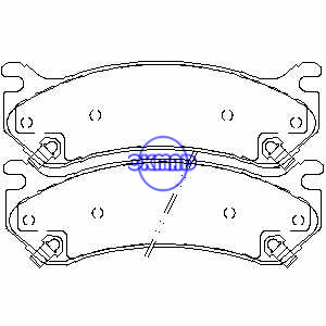 CADILLAC Escalade CHEVROLET TRUCK GMC TRUCK Brake pad FMSI:7653-D785 OEM:18026217, F785