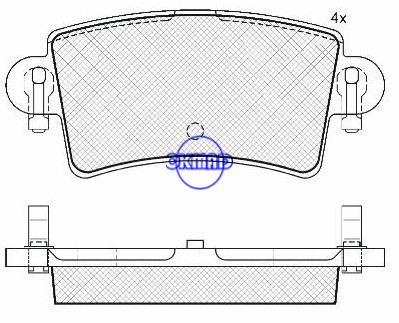 NISSAN INTERSTAR Bus Box OPEL MOVANO RENAULT MASTER II VAUXHALL MOVANO brake pad FMSI:D1205-8325 OEM:44060-00QAE WVA:23669,F1205