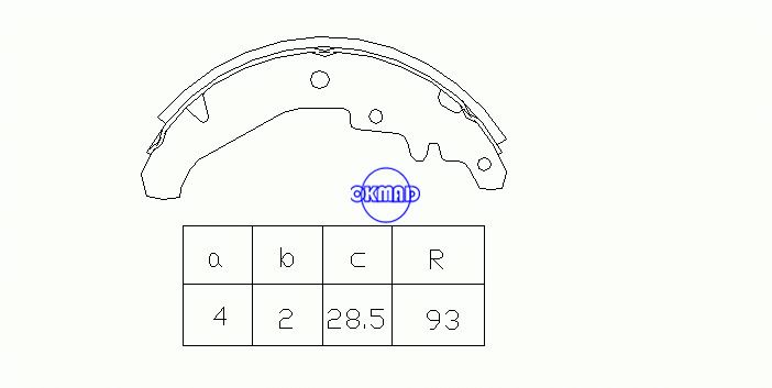FIAT PALIO Hatchback SIENA Drum Brake shoes OEM:7078585 FSB594 GS8436, OK-BS262