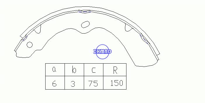 ISUZU ELF 2800 TLD44 TLD54 TLD64 3300 TLD46 TLD56 TLD66 TLD76 Brake shoes OEM:5-47110-050-0 K4429, OK-BS287