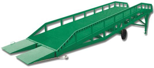 Application of fixed hydraulic docking bridge and mobile docking bridge