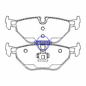 BMW 3 Z1 Z4 323ic 323is Ci 328is SAAB 9-5 MG 6 7 ZT ROEWE 550 750 ROVER 75 Brake pad FMSI:7631-D763 7737-D763 OEM:34216778168 FDB1301 FDB1867 TRW:GDB1344 GDB1430 WVA:21933 21934 21935, F763