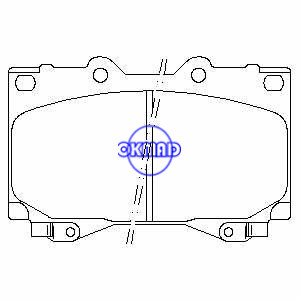 LEXUS LX470 TOYOTA LAND Cruiser PRADO Brake pad FMSI:7639-D772 OEM:04465-60220 FDB1456 TRW:GDB3197 WVA:23524 23525, F772