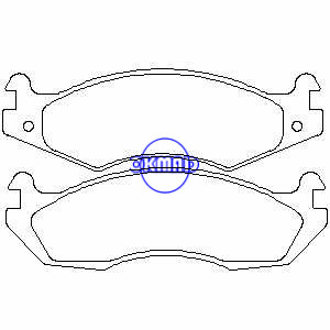 HUMMER H1 JEEP Cherokee CJ5 CJ7 Comanche Scrambler Wagoneer Wrangler Brake pad FMSI:7531-D651 7122A-D203 OEM:3501167 WVA:21820, F203